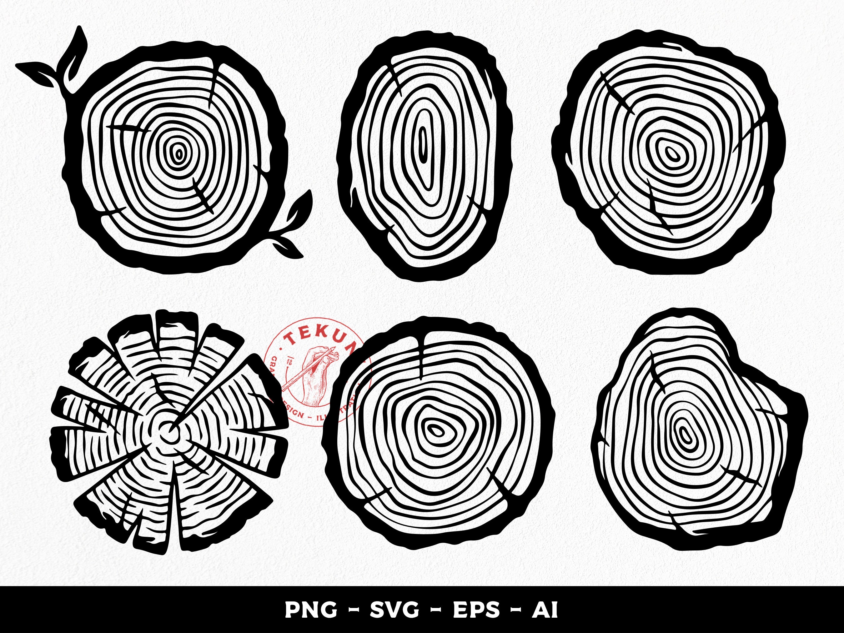 Tree Rings SVG. Tree Ring Cut File for Cricut, Tree Cutting Svg