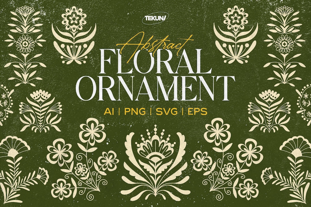 Native Floral SVG Bundle, Folk Flower Vector Pack - Etsy