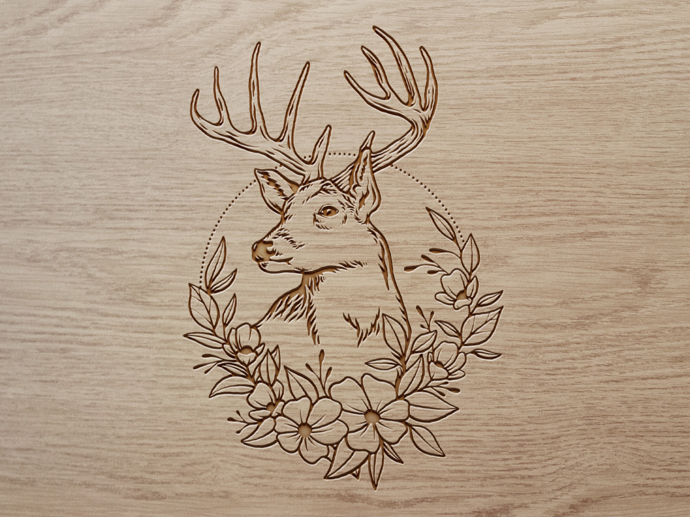 Floral Deer Svg, Png Instant Download - Etsy