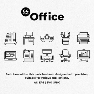 Office Icon Pack - Instant download