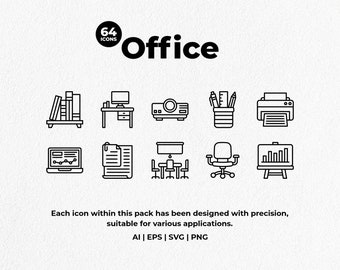 Office Icon Pack - Instant download