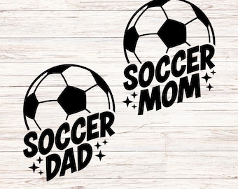 Soccer Mom/Dad SVG: Sports Lover Shirt Design (Digital Download)