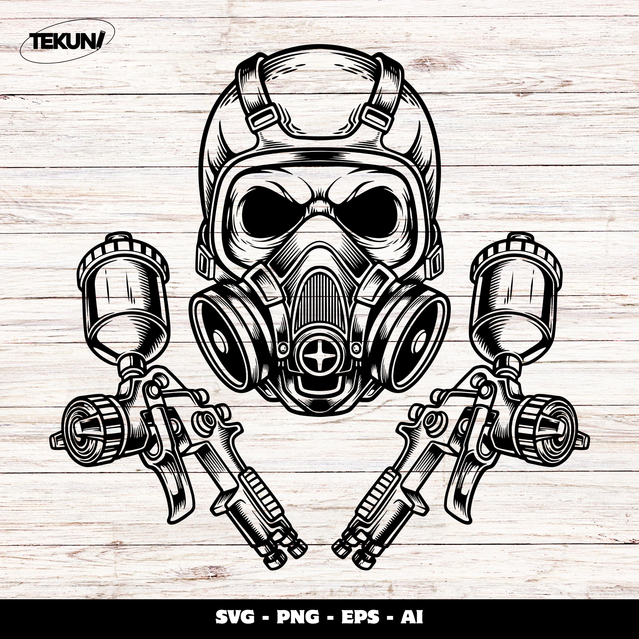 Gas mask tattoo - Etsy 日本