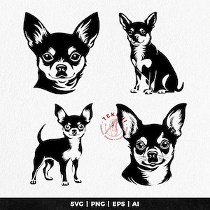 Chihuahua svg files for cricut, dog svg - Instant download