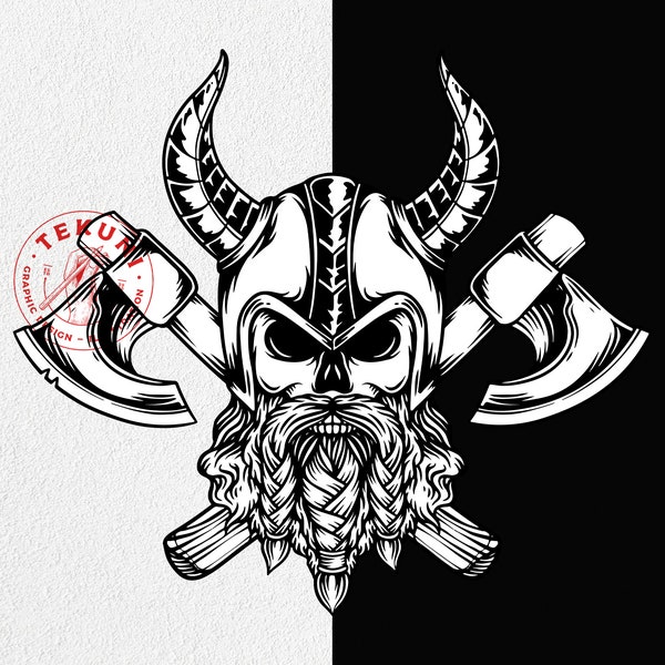 Viking Skull Svg - Etsy
