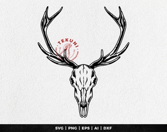 Deer skull svg - Instant download