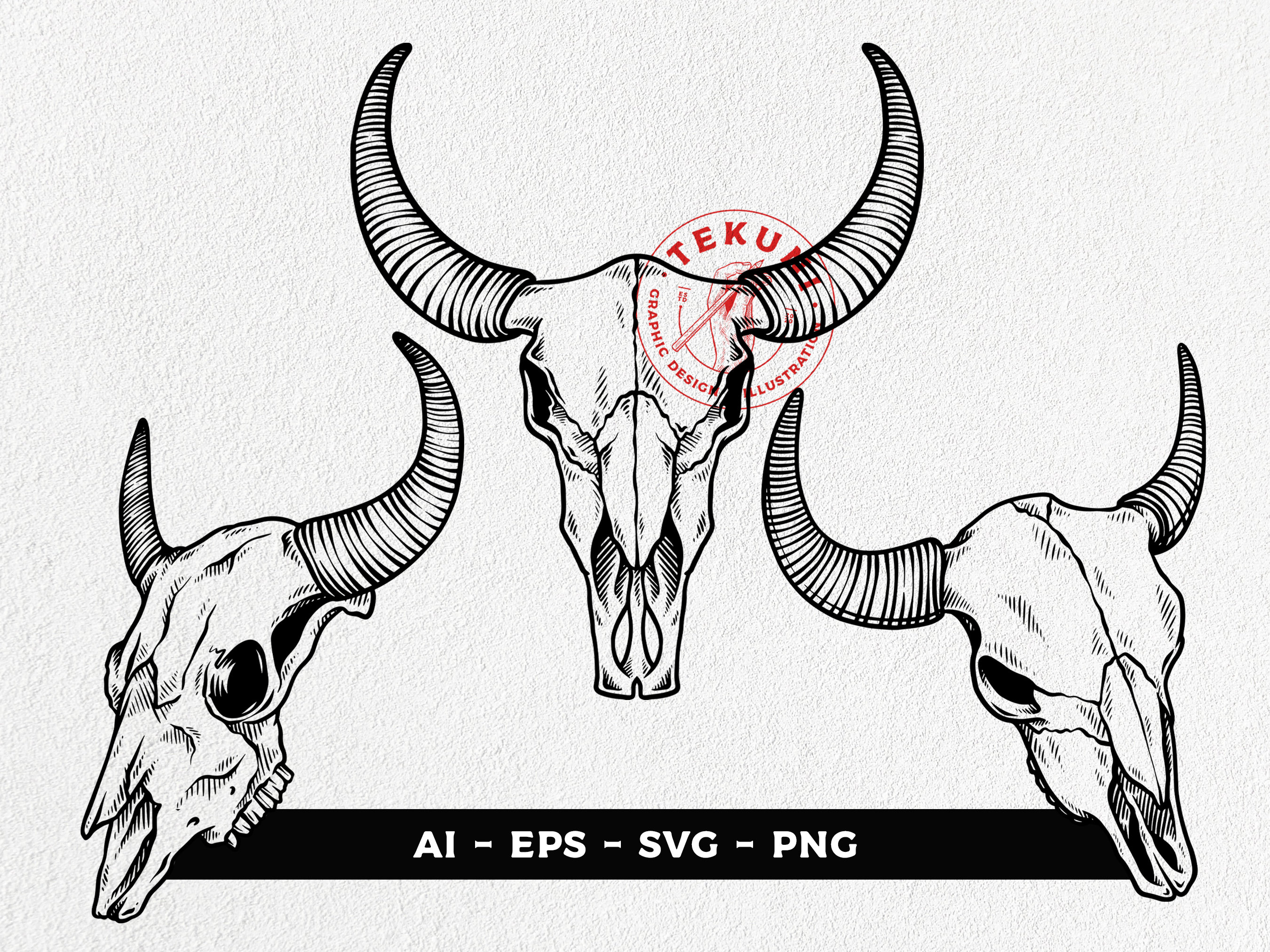Bull Skull Svg, Cow Skull Svg Files for Cricut, Instant Download - Etsy