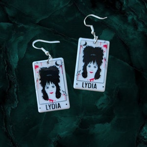 Boucles d'oreilles façon carte de tarot Lydia.