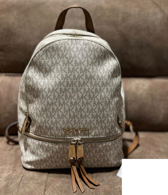 rhea medium logo backpack michael kors