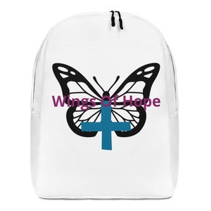 Mochila minimalista Wings of Hope, bolsos y carteras, mochila para hombres, mujeres, niños, regalo para estudiantes, cumpleaños, amigos,