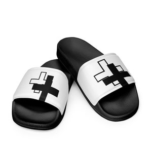 Men Slide Shoe, Waterproof Shoe, Cross Design Flip Flop, Slipper Sandal, Gift for him, dad, boyfriend