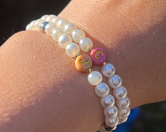 Custom name bracelet, initial bracelet, trendy name bracelet, gift for birthdays and holidays