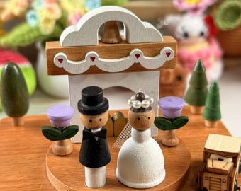 Personalized Wooden Music Box - Custom Printed Gift, birthday/Wedding Gift, Anniversary Keepsake, Romantic Handcrafted Carousel