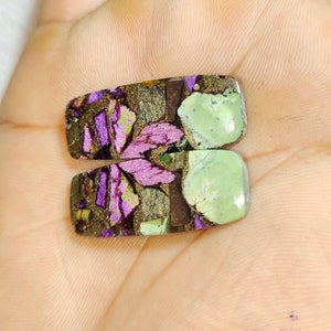 32×15×4mm Natural copper Atlantisite Matched pair loose semi precious gemstone weight 23.20cts free shipping Atlantisite Gemstone Pair 32×15×4mm Natural copper Atlantisite Matched pair loose semi precious gemstone weight 23.20cts free shipping Atlantisite Gemstone Pair