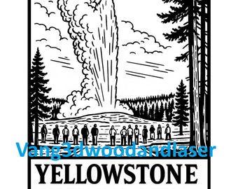 Yellowstone 9 Pack Bundle PNG, JPG.  Best for use with Laser Engraver or Print.