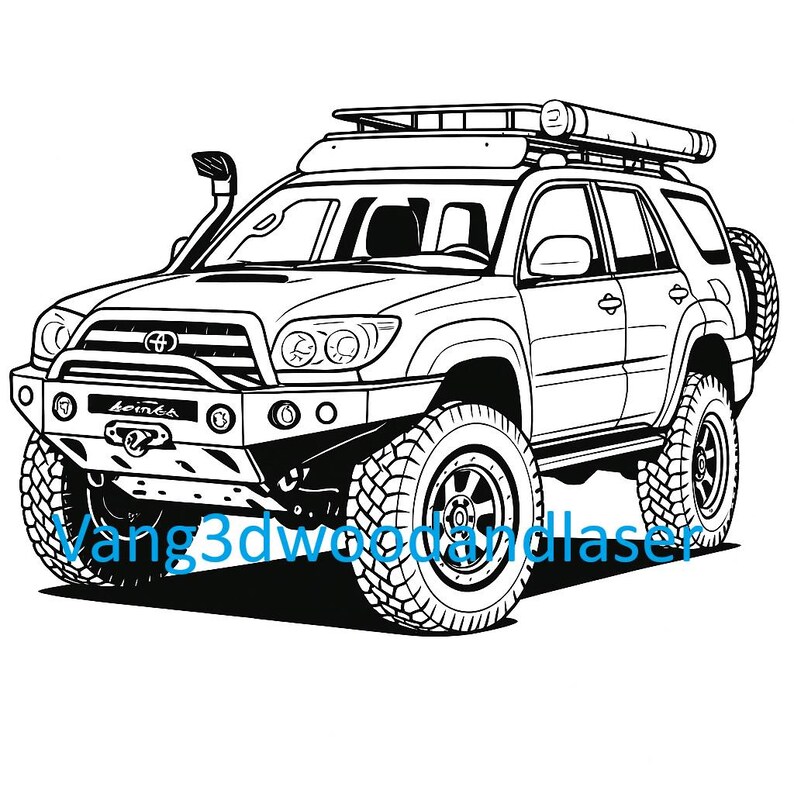 2005 Toyota 4runner SVG PNG 2 Pack Bundle: Hmong Edition, Lifted ...