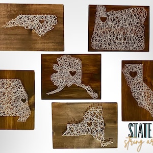 State Country City Geographic String Art