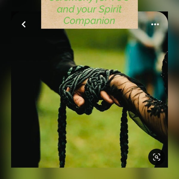 Spiritual Handfasting Ceremony for YOU and Your Beloved Companion