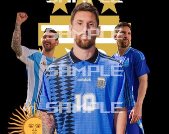 Messi PNG diseño DTF DTG fondo transparente