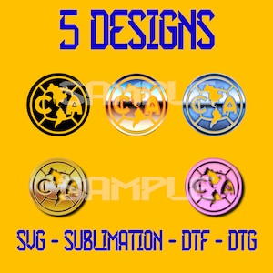 クラブアメリカロゴ SVG DTF DTG 昇華ステッカー