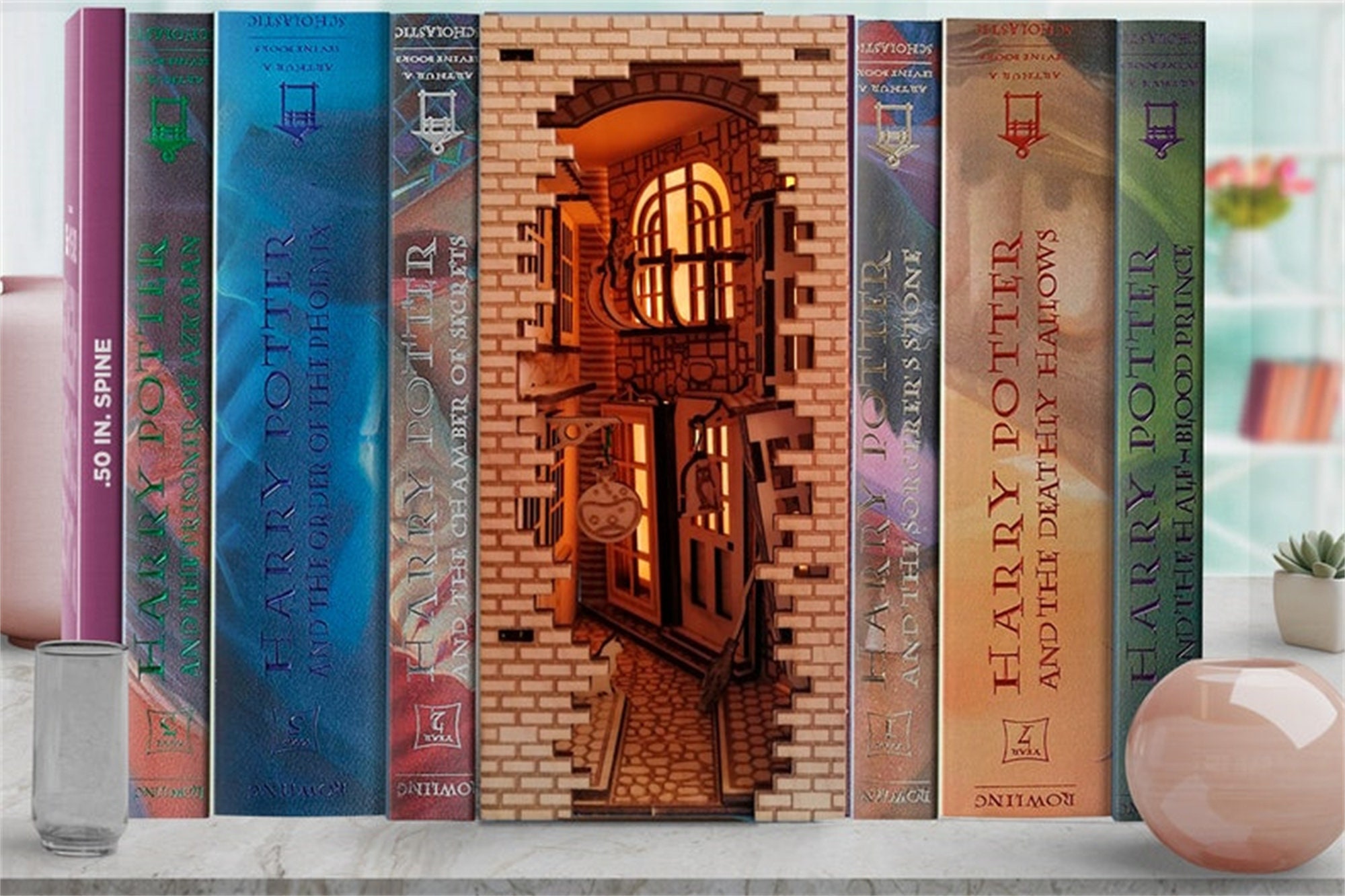 DIY Book Nook Kits - Harry Potter Book Nooks - Book Shelf Insert - DIY  Bookends