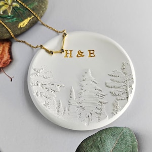 Custom wedding gift, personalized mountain top custom jewelry dish, engagement gift, wedding gift, gift for him, couples gift