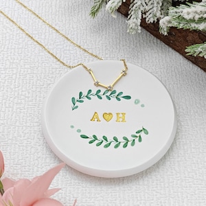 Personalized Wedding Gift, Jewelry Dish, Date and Initials, Engagement Gift, Bridal Shower Gift, Wedding Gift
