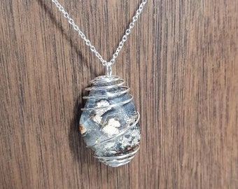 Silver Leaf Jasper Etsy Uk
