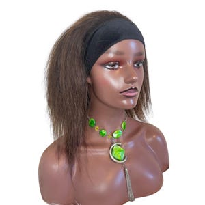 100% Human Hair |Headband wig | Ponytail wig | Interchangeable headband & free parting hair  wig | Gym wig  | Alopecia wig  | Straight  wig