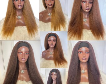 Headband wig | Ponytail wig | Interchangeable headband & free parting hair  wig | Gym wig  | Alopecia wig  |