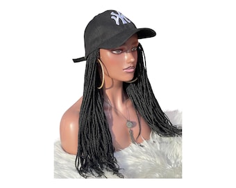 Cappello Da Baseball Con Parrucca Incorporata - Capelli Sintetici Dritti, Regolabile, Per Travestimenti, Feste E Uso Quotidiano