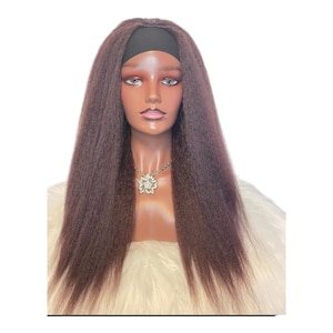 Headband wig | Ponytail wig | Interchangeable headband & free parting hair  wig | Gym wig  | Alopecia wig  | Straight  wig
