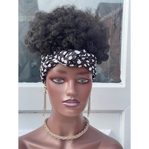 Headband wig | Ponytail wig | Interchangeable headband & free parting hair  wig | Gym wig  | Alopecia wig  |