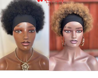 Afro Kinky Headband Wig | 100% Human Hair