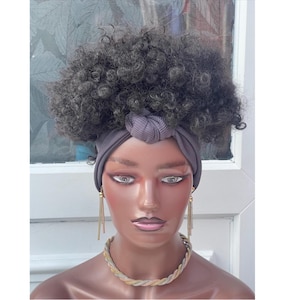 Headband wig | Ponytail wig | Interchangeable headband & free parting hair  wig | Gym wig  | Alopecia wig  |
