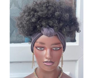 Headband Wig | Interchangeable Ponytail, Free Parting Hair