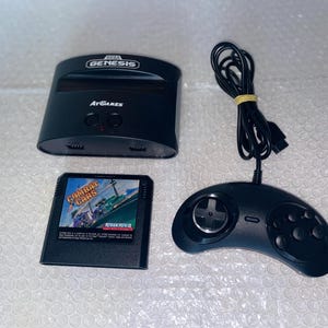 AtGames Sega Genesis Bundle /w 2 Controllers, 1 Wireless, Power, A/V Cables, AV to HDMi Converter, HDMi, 80 Built-in Games & OEM Combat Cars