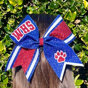 Glitter Cheer Bow | Glitter Wettbewerb Cheer Bow | In voller Größe Glitter Cheer Bow | 3 "Grosgrain personalisierte Sport oder Team Bow