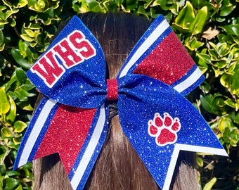 Glitter Cheer Bow - Glitter Competition Cheer Bow