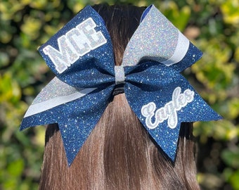 Fiocco da cheerleader glitterato, fiocco da cheerleader da competizione