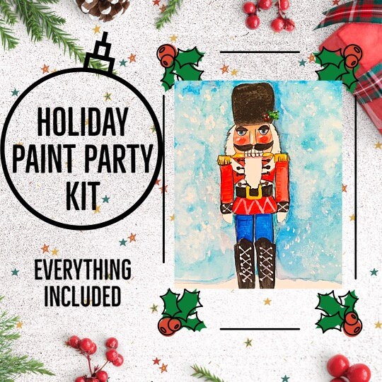 Nutcracker Holiday DIY Paint Party Kit /christmas Paint and Art