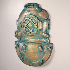 Mark V Diving Helmet Wall Plaque | Handmade in USA | Vintage Deep Sea ...