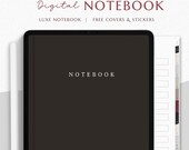 Digital Notebook, Goodnotes Notebook, Notability Notebook, Notebook Template, Minimalist Notebook, Ipad Notebook, Goodnotes Digital Stickers