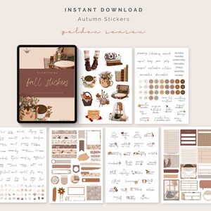 Goodnotes Digital Stickers, Autumn Stickers, Digital Planner Stickers ...