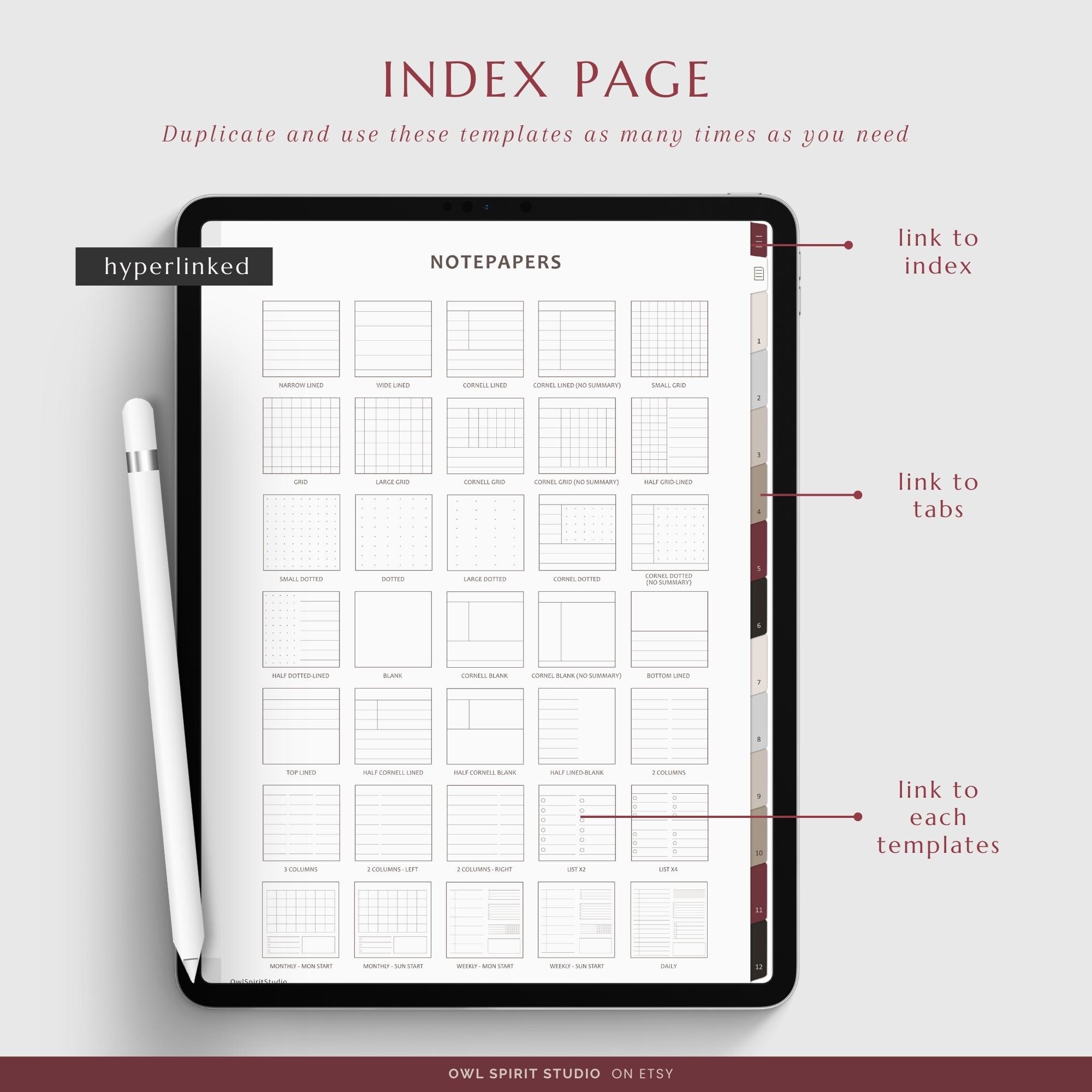 Noteability Notebook Digital Notebook, Goodnotes Notebook, Notability Notebook, Notebook ...