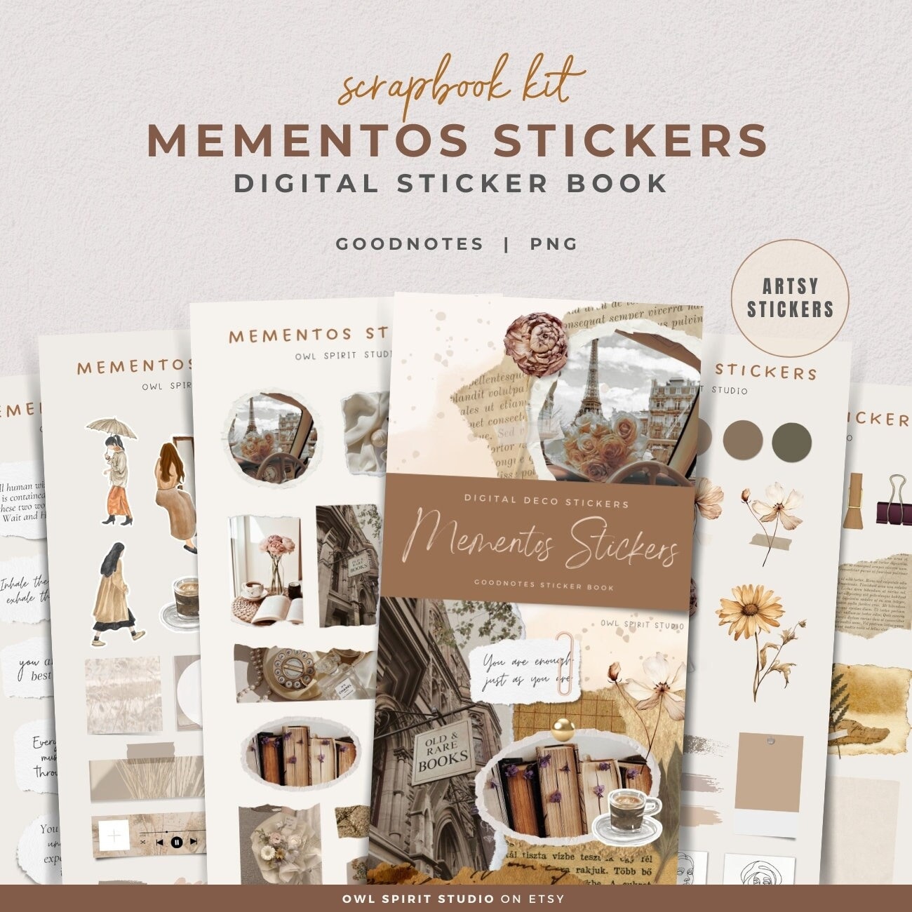 177 Pièces Scrapbooking Materiel Autocollant Scrapbooking Stickers