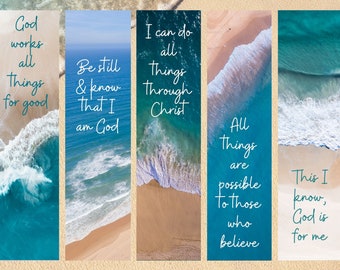 beach bookmark etsy