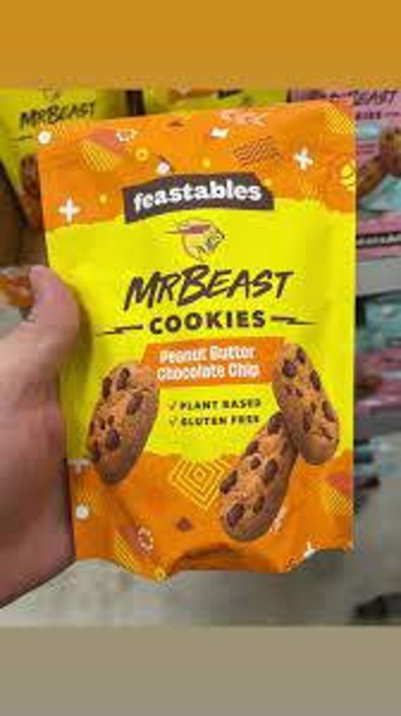 Mr Beast Feastable Peanut Butter Cookies UK Seller Same Etsy Australia