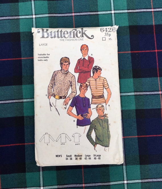 Vintage Mens Sewing Patterns Etsy