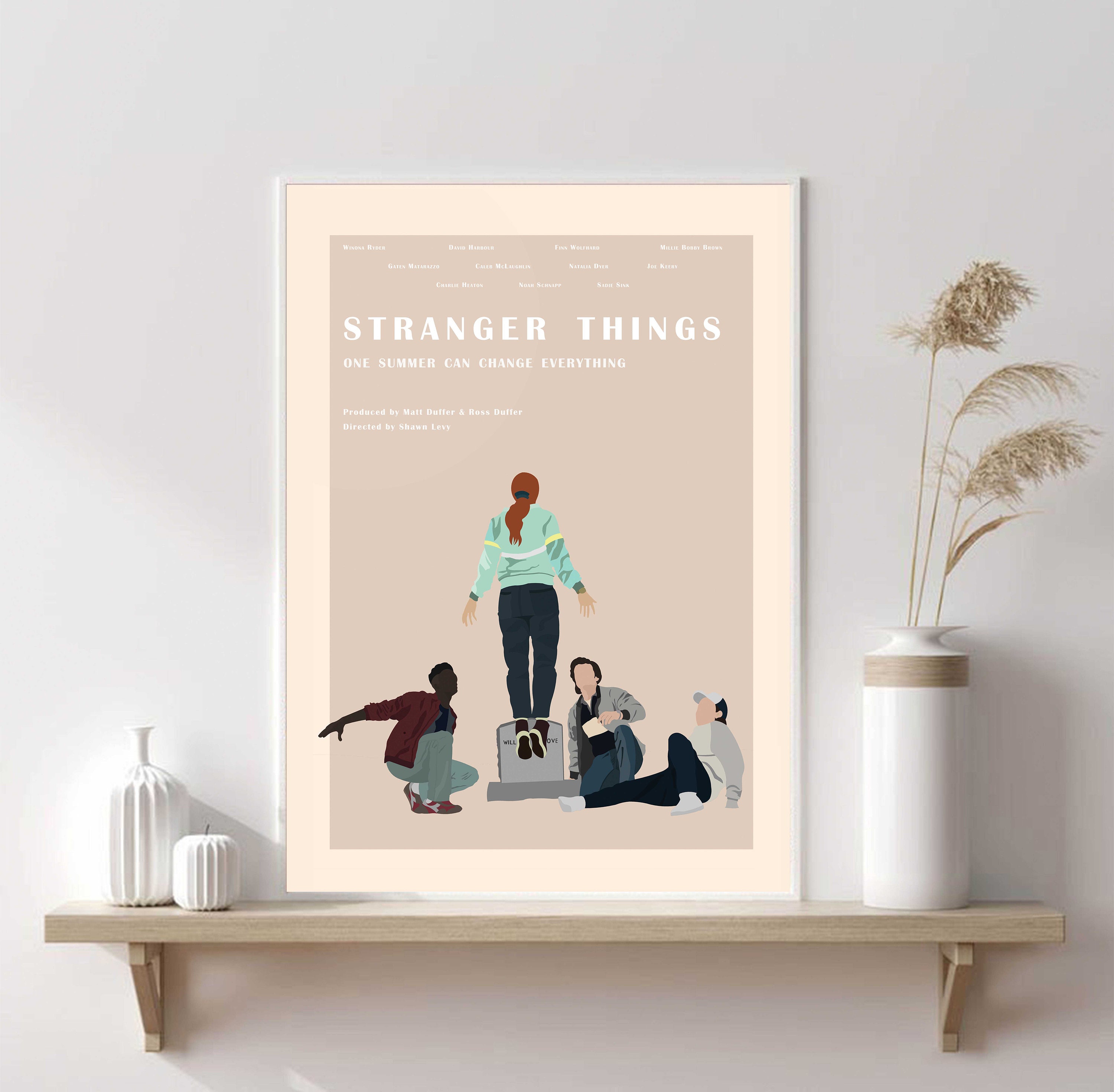  Stranger Things 1, 2, 3 & 4-4 Piece TV Show Poster Set (Regular  Styles - Version 4) (Size: 24 x 36 each Poster): Posters & Prints